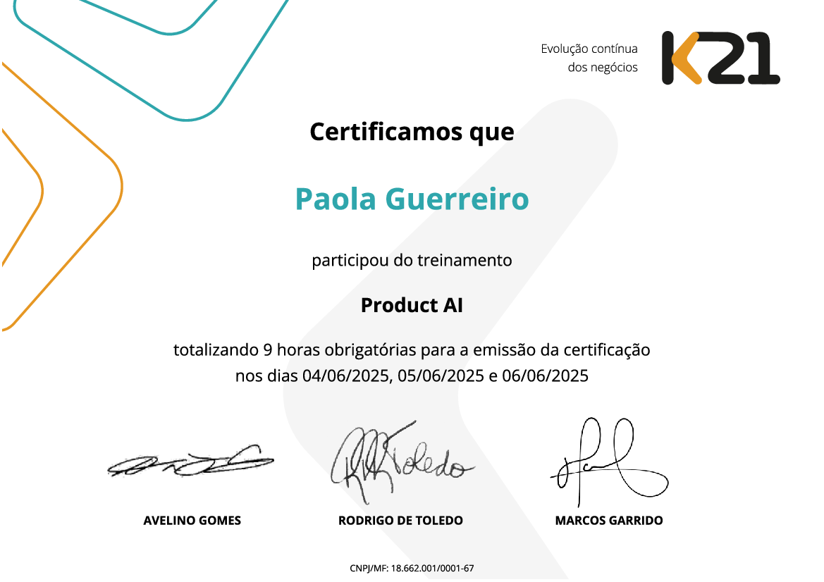 Certificado K21